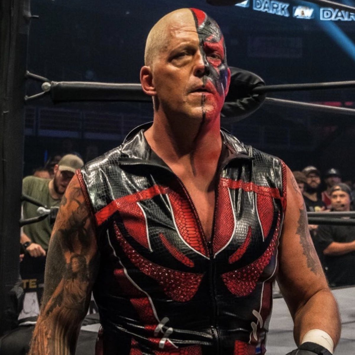 BRWrestling's tweet image. After his match with Sammy Guevara last night, Dustin Rhodes has now wrestled in 5 different decades.

Wild. 🤯

H/T supergodmasterforce on Reddit