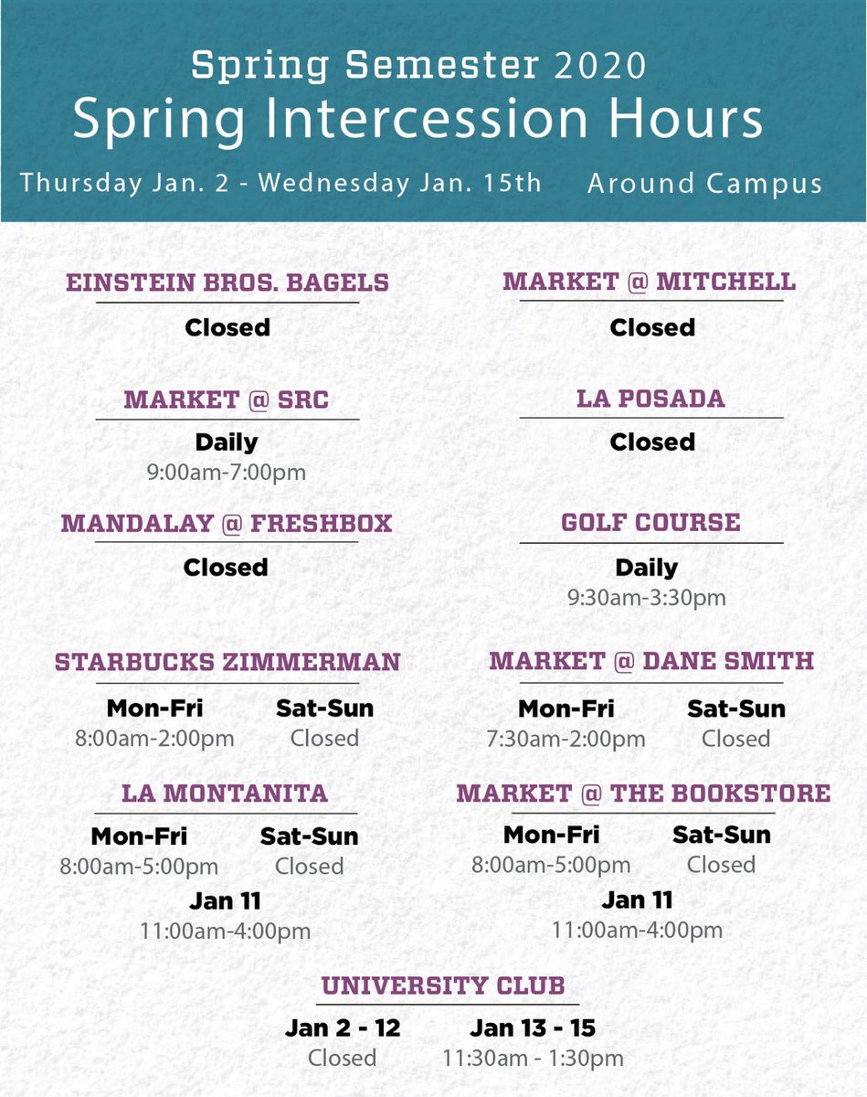 UNMfood's tweet photo. We hope you all are having a wonderful holiday break!! If you are back on campus, swipe 👈 to see our modified hours of operation. #welcomeback #waititsnotoveryet #earlyreturn #eatlikealobo https://t.co/3HqHAR5nEu