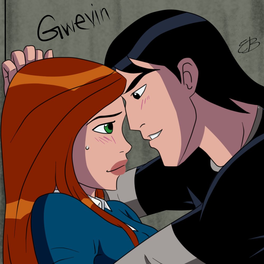 I did a fanart of Gwen and Kevin from Ben 10 just the other... #manofaction...