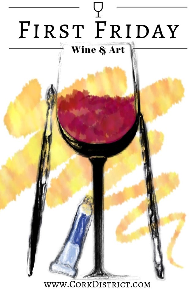 CorkDistrict's tweet photo. First Friday of the year!  Wine, art and music.  A great way to start the New Year! https://t.co/oSeuadpcaS