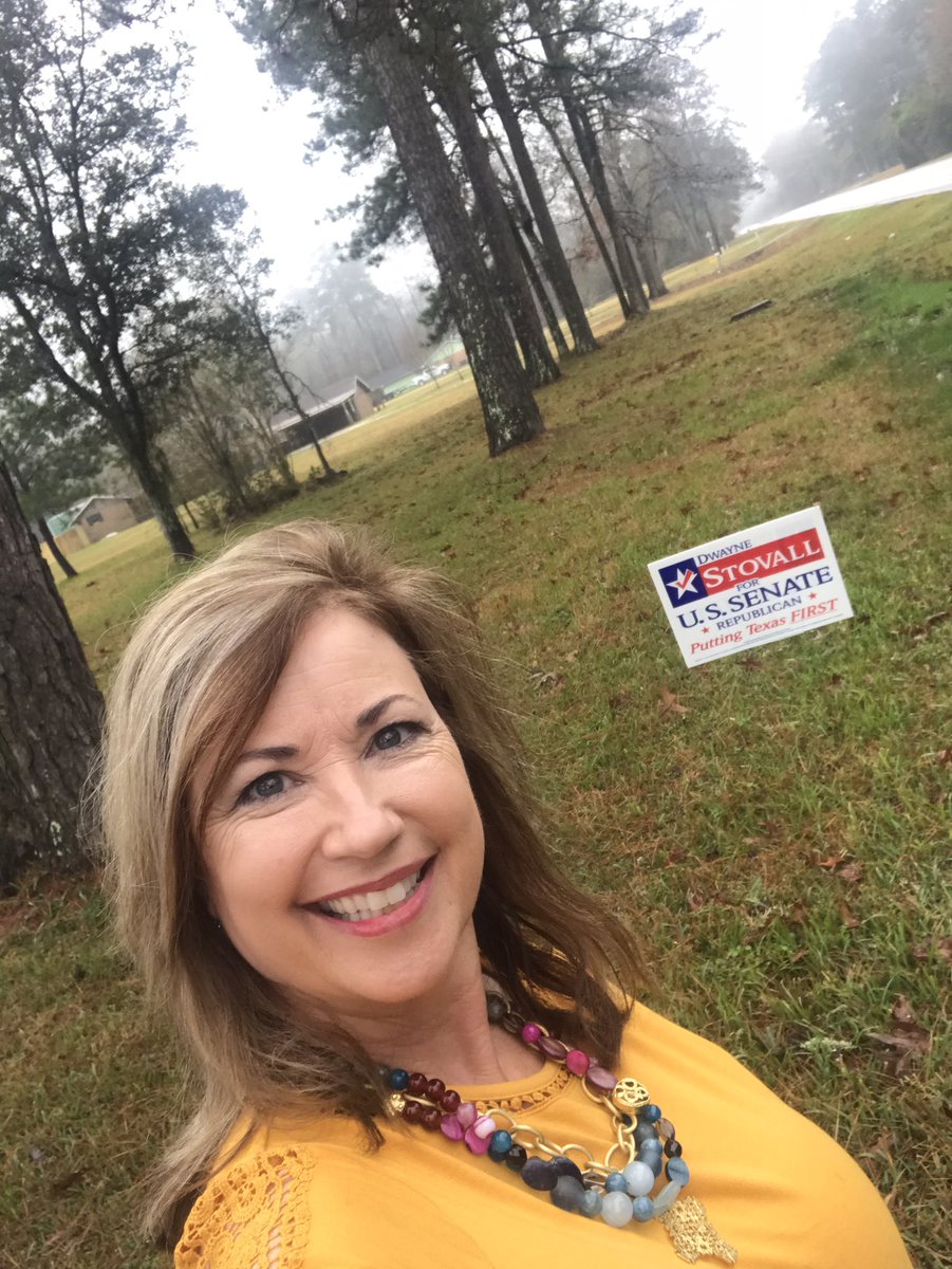 DelanaSHorn's tweet photo. Rain, Sleet, or Foggy weather always Put Texas First ❤️especially this Primary. Vote Stovall for U.S. Senate. #GetOffMyState. #US https://t.co/R2HPYpfXBq