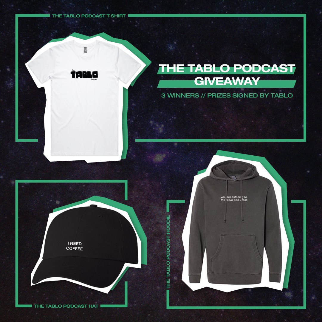 Happy New Year, everyone! ✨

To kick off the new year, we're holding a giveaway for SIGNED #TheTabloPodcast merch. 3 winners will be randomly selected to win a hat, hoodie, or t-shirt signed by <a href="/blobyblo/">tablo</a> !

Enter here: bit.ly/39IsMOS

 #EpikHigh #Tablo #DIVEStudios