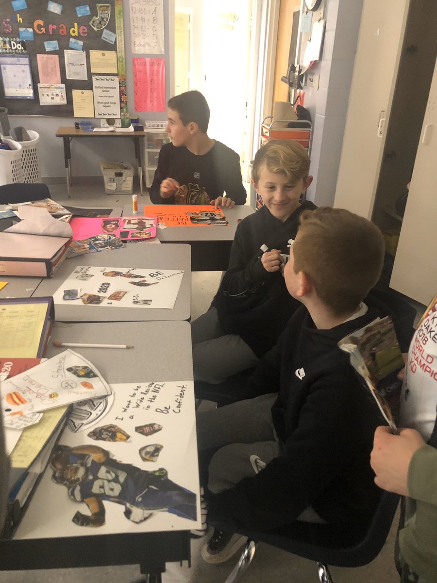 VickiGeorgeson1's tweet photo. Setting SMART goals, creating vision boards, opening our minds, and doing some yoga... that’s how 5I&amp;5J started the New Year! Let’s hold US accountable for our goals... time for ACTION @INT_PRINCIPAL @madabhaven @mary_ruiz_blais https://t.co/RLUICMceV8