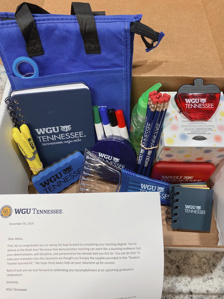 A few days before Student Teaching, and my school sends me all of these supplies!❤️ 
#WGU
