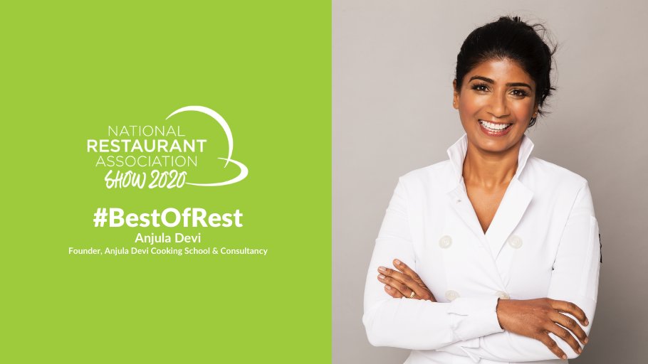 NatlRestShow's tweet photo. When commenting on her first Show @Anjuladevi said, "We don't have an event like this in the UK, so I came away with a 'wow' factor due to the sheer scale, quality and diversity of the Show!" To hear more, tune into our story at https://t.co/RH73JnxNRb for this week's #BestOfRest https://t.co/gzUac0dQ73