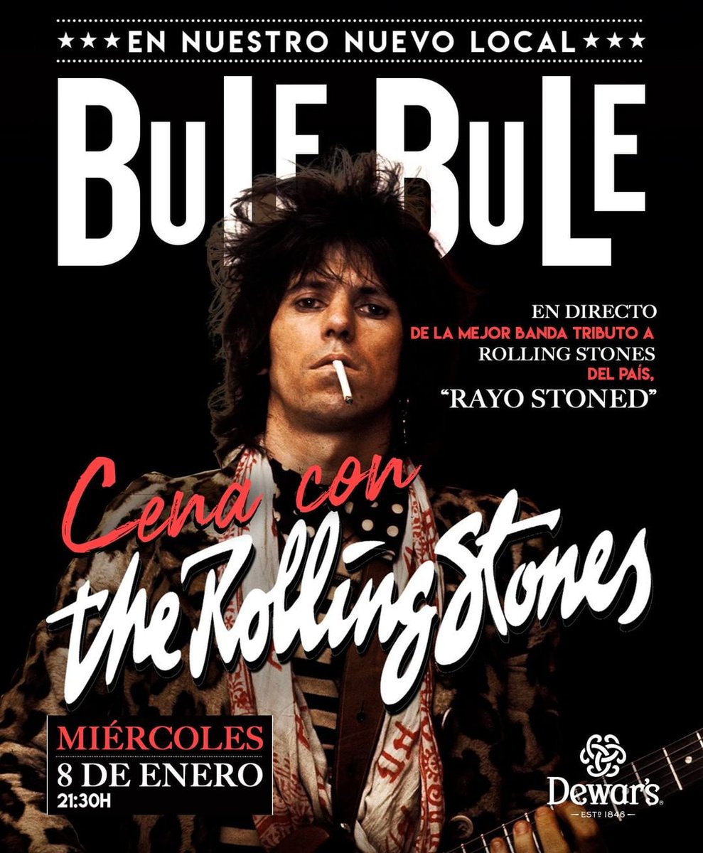 guillerayofans's tweet photo. 8 de enero en Bule Bule cena con...The Rolling Stones disfruta en directo de la mejor banda tributo a Rolling Stones del país, #RayoStoned !
#bulebulemadrid #grupovivalasvegas #conciertosmadrid #therollingstonestribute   #madridplans #rollingstoneslive
https://t.co/5q7qn5q0Vn https://t.co/UG76LFzR3X