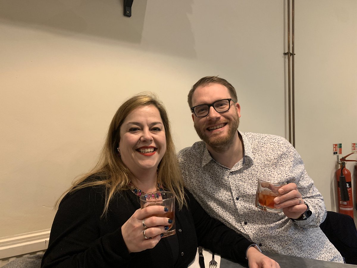 Me and Matt with our negronis