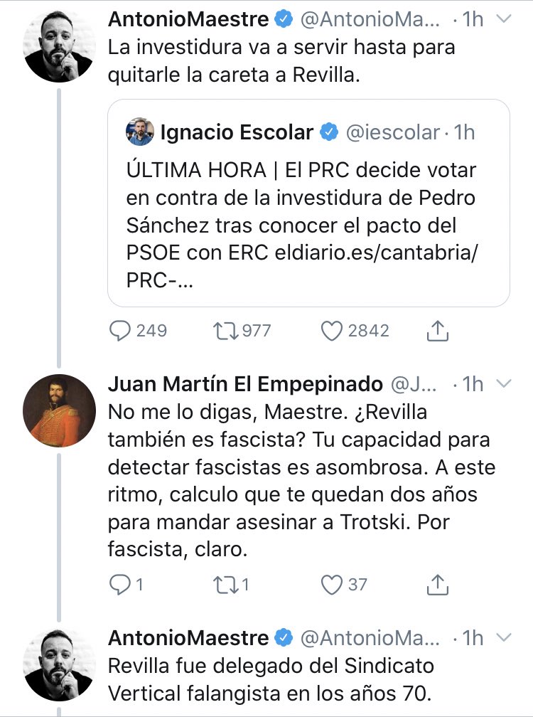 JovenEuropeo's tweet photo. Quizá con un ibuprofeno cada ocho horas y durante tres días puedes llegar a recuperarte de esta @AntonioMaestre https://t.co/Ah6Wx4uHBo