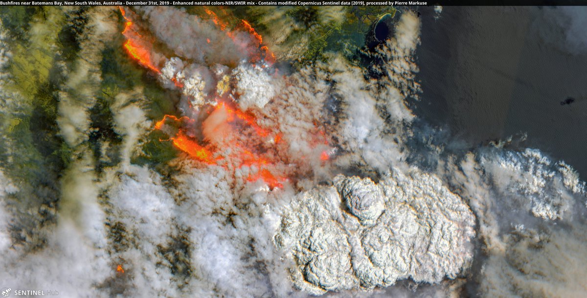 Bushfires near Batemans Bay Copernicus/Pierre Markuse