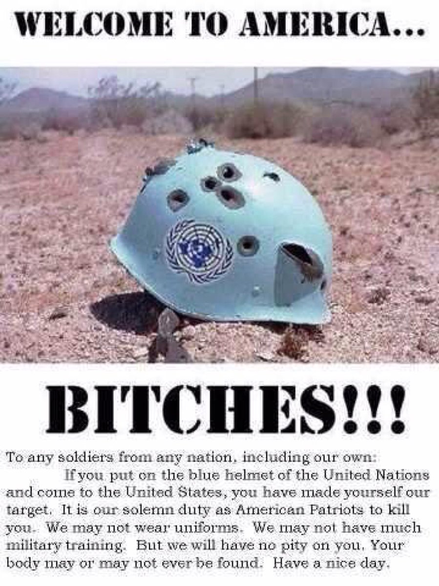 Blue Helmets would make great targets...#UN #MolanLabe If you start it, We ...