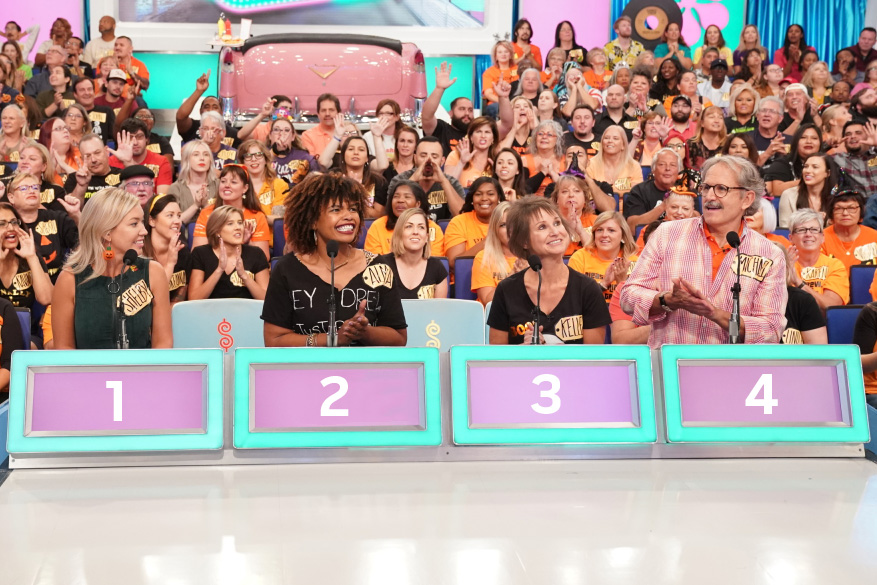 PriceIsRight's tweet photo. You get to come on down on #PriceIsRight! Which spot would you want on bidders row? 🤔 https://t.co/SivEPrABgy