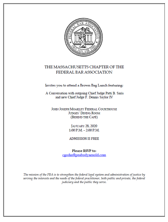 Federal Bar Association - Massachusetts Chapter tweet media