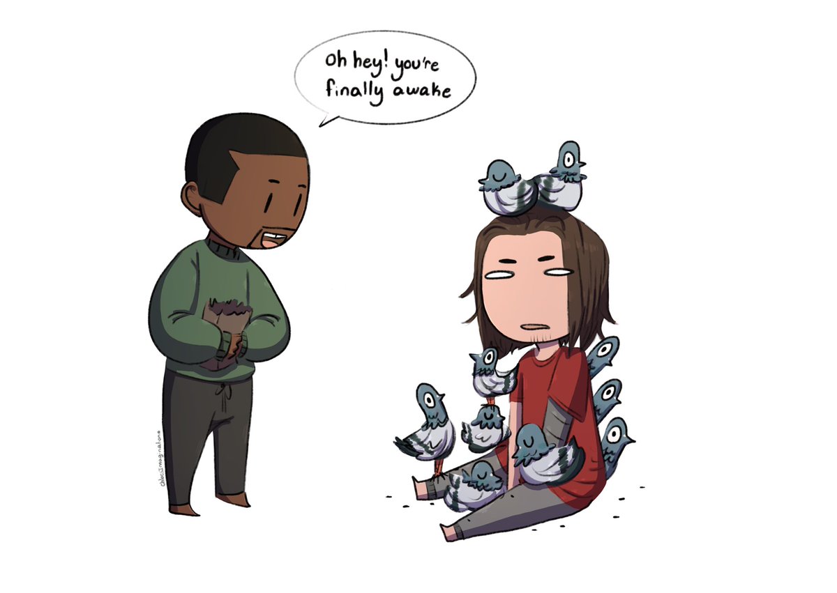 ✨This is how Sam wakes up Bucky✨#FalconAndWinterSoldier 