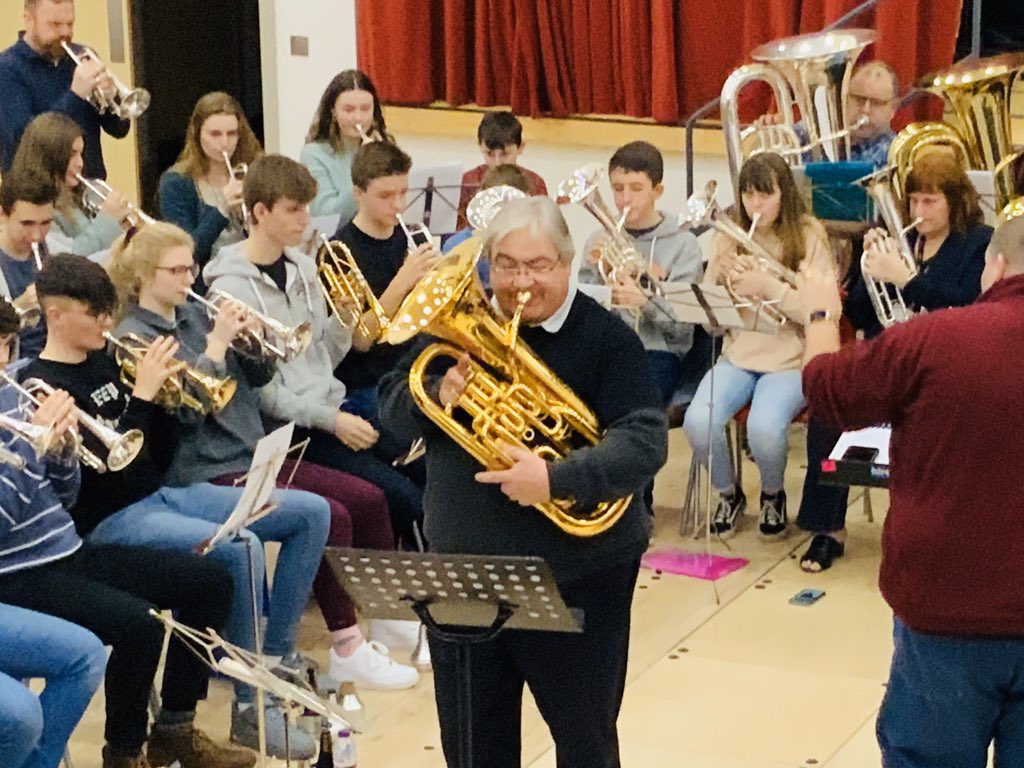 It’s the Gwent Youth Brass Band’s Diamond Anniversary Concert this Saturday. Loved hearing them rehearse with MD <a href="/chriscornet/">Chris Turner</a> and alumnus guest soloist <a href="/BobChilds1/">Dr Robert Childs</a> this afternoon. Inspirational.