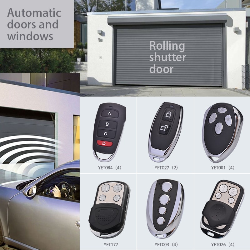 YaoertaiCo's tweet image. Rolling shutter RF remote control 
Mini transmitter 
433M or 315M
learning code or rolling code 
Use for auto door and auto window #RFremotecontrol
#RFtransmitter
Website:szyet.com
Email:sales@szyet.com
