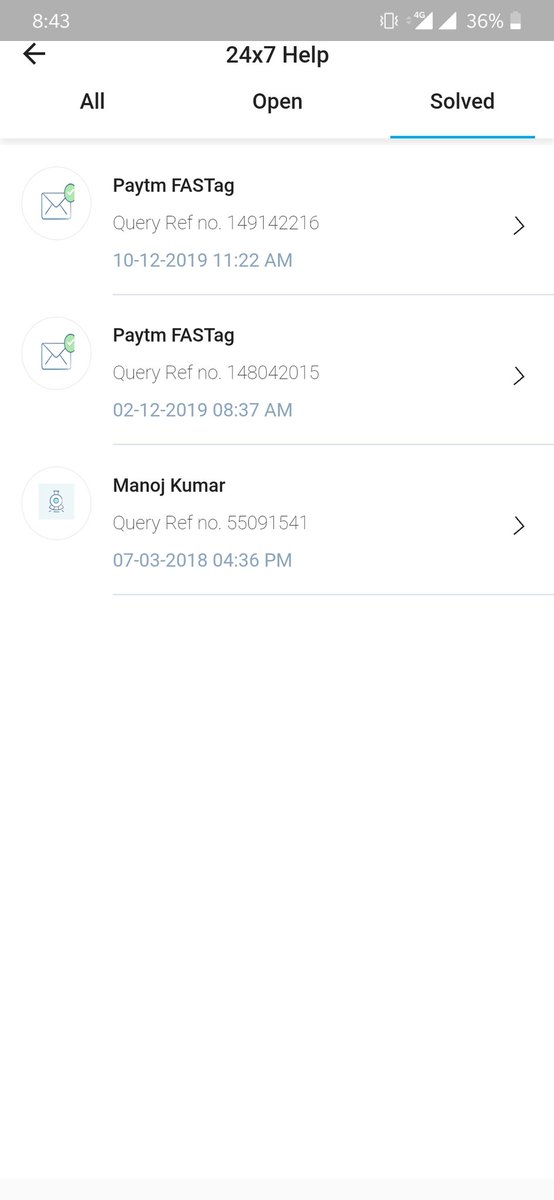 RamanSh16476679's tweet photo. How can u closed open issues without resolving it #paytmisfraud #Paytm #FASTag #paytmmatkaro https://t.co/tSDlXkps3W