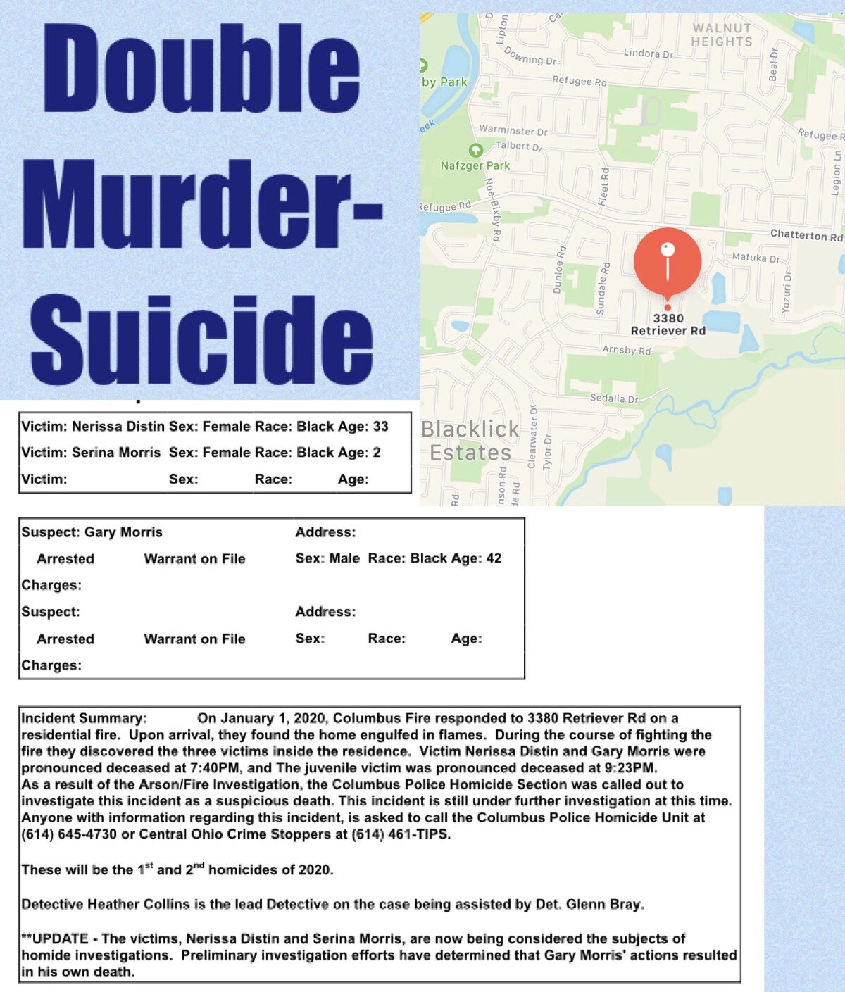 Columbus Ohio Police on Twitter "**UPDATE The victims, 33yo Nerissa