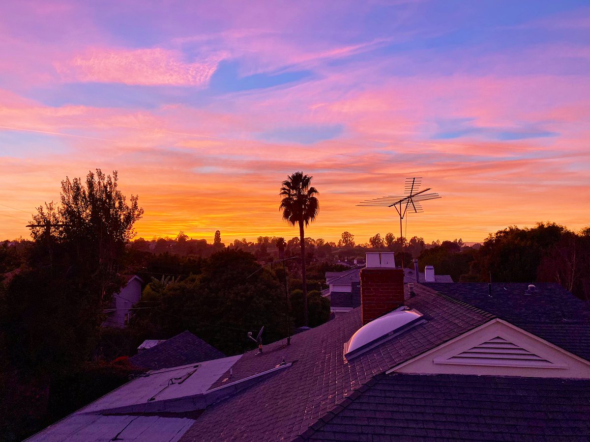Nadeshot's tweet image. LA sunsets just feel different.