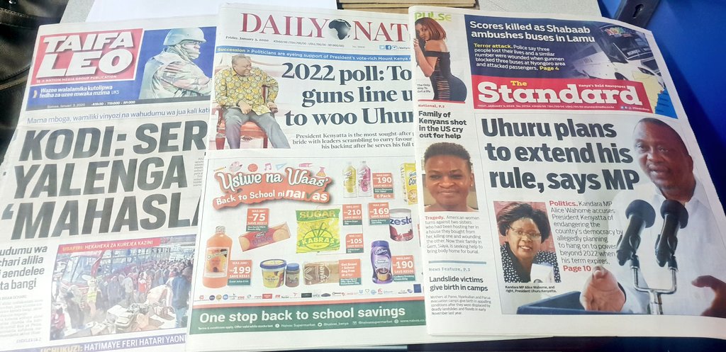 Mbunge wa Kandara Alice Wahome atema cheche za maneno kuhusu madai ya mpango wa Rais Uhuru Kenyatta kusalia madarakani baada ya miaka 10 ya uongozi #Magazetini  #JamboKenya <a href="/MelodySinzore1/">MelodySinzore1</a> @JeridahAndayi <a href="/GeorginaNjogu/">Gina 🇰🇪</a>