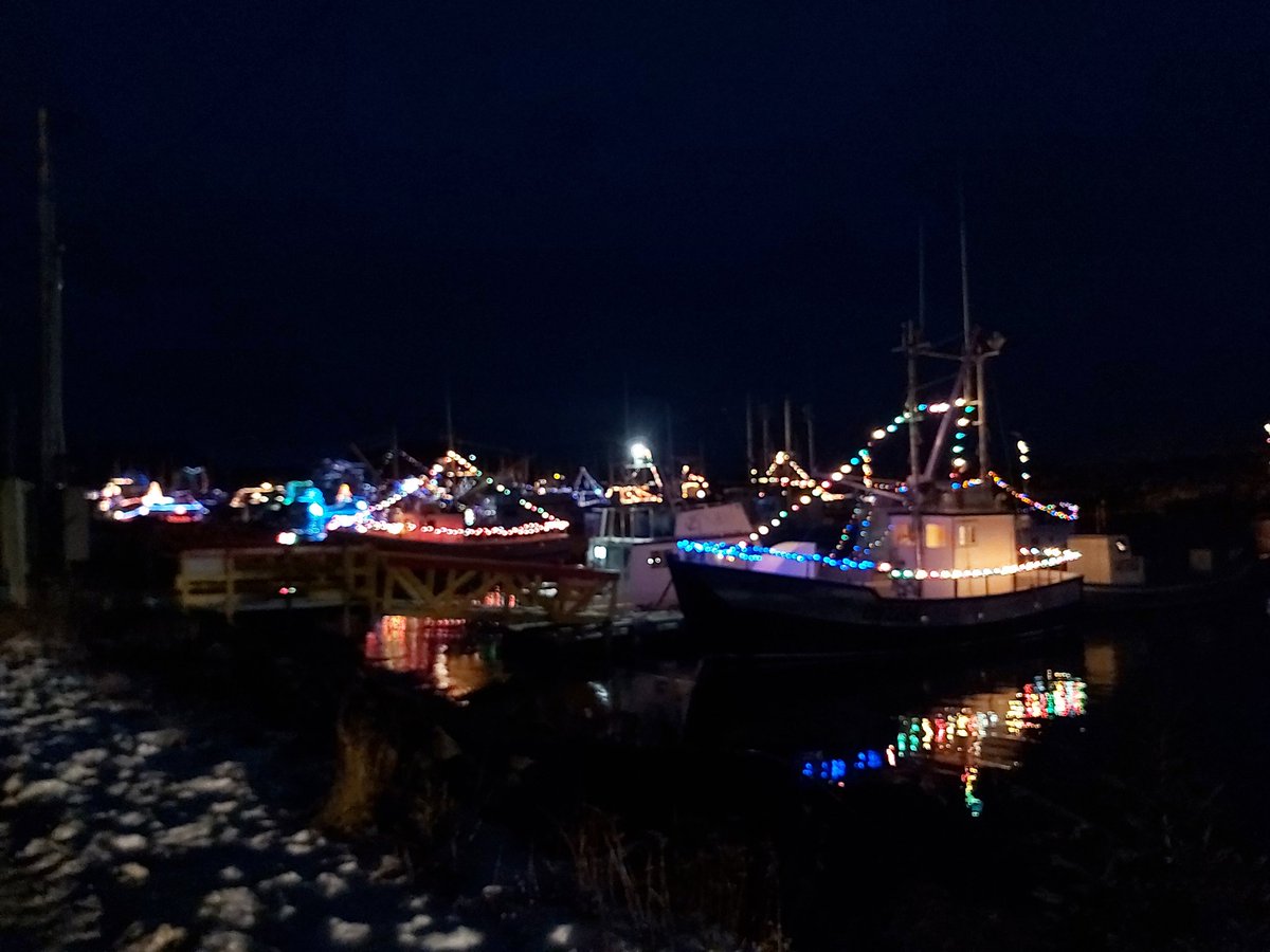 My pictures don't do it justice! Beautiful! #portdegrave #boatlighting