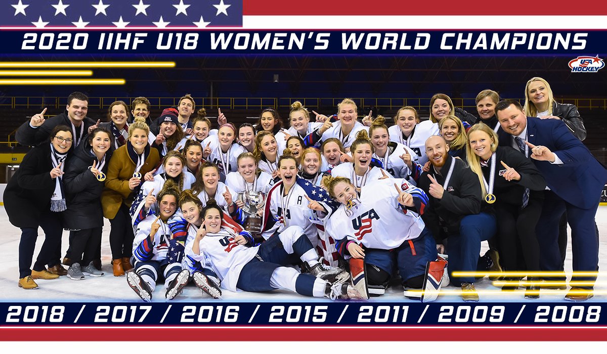 Usa Hockey Your U18wwc Champions T Co Hjgsjp8cm9 Twitter