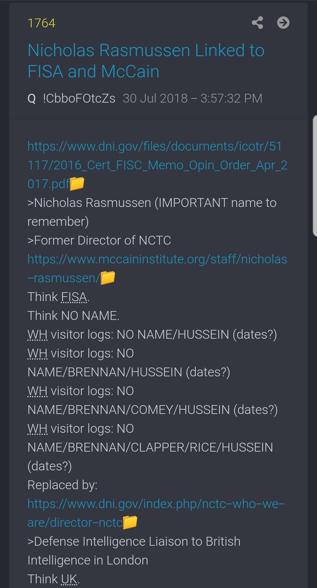 The planning included meetings in the  @WhiteHouse with the FISA court judges, No Name McStain,  @Comey,  @JohnBrennan, Clapper, and  @AmbassadorRice. Visitor logs confirm.