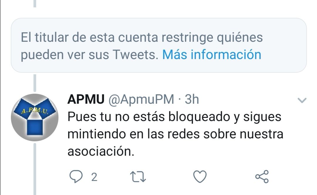 ApmuPM's tweet photo. @Vicman1964 @G77102600 @upmt @sindicatopla @policiademadrid Ves @Vicman1964 cuando se pilla a los mentirosos, colaboradores y les sacas los colores a sus mentiras en las redes bloquean a #APMU.
Es una evidencia el miedo que nos tienen. https://t.co/CkXZVwTnxo