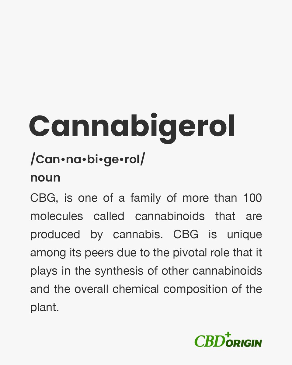 Often dubbed "the next #CBD", #CBG (Cannabigerol) is a another cannabinoid found in #cannabis that has shown promising findings as an antibacterial agent and an anti-inflammatory. What have you heard about CBG? 🤔