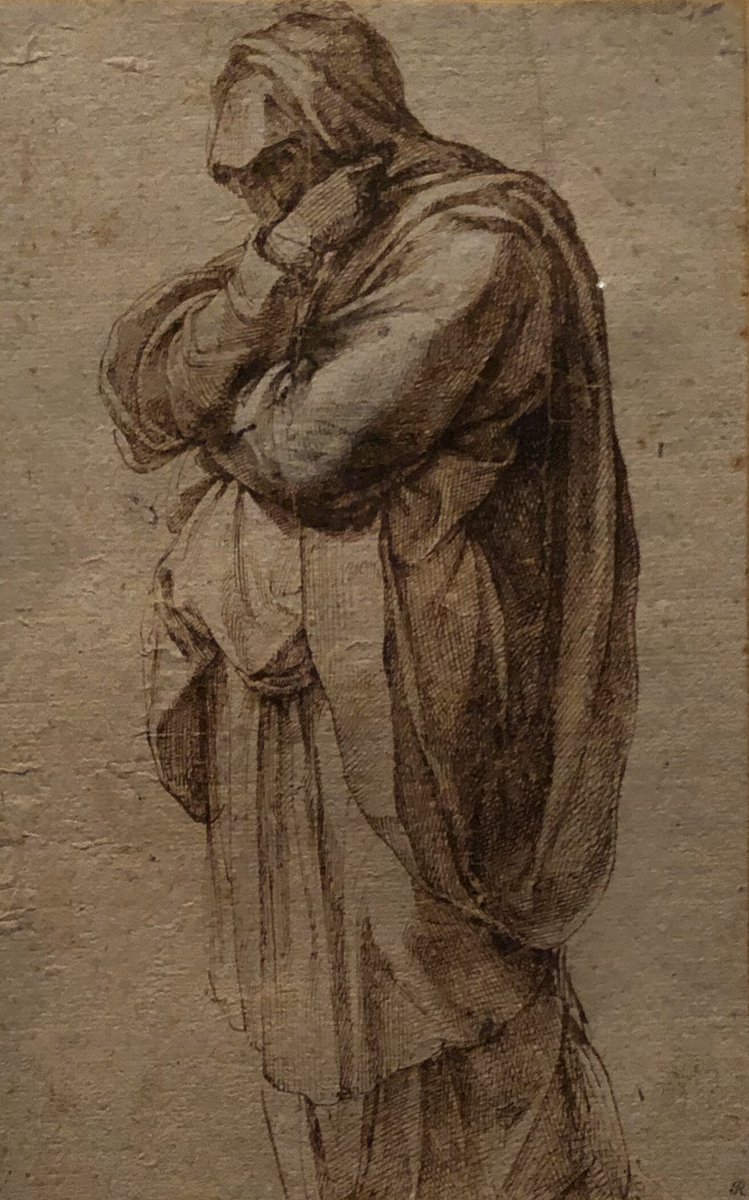 dougtayek's tweet photo. I’ve been fortunate enough to marvel at Michelangelo’s David in Florence, the Sistine Chapel ceiling in the Vatican, and his Pieta &amp; Alter in St. Peter’s Basilica. Today at @ClevelandArt I was just as blown away by how amazing his sketches were. Unreal exhibit! #mindofthemaster https://t.co/khKqlAlpTK