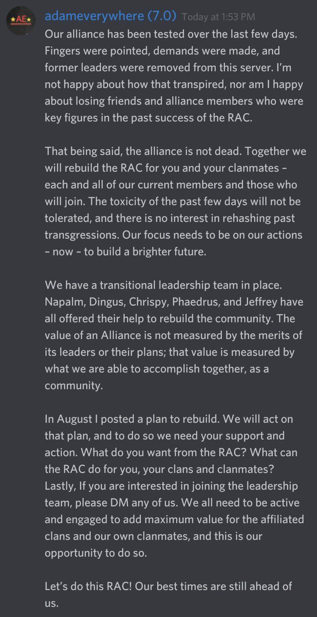 True_RAC's tweet image. The usurper has made it clear that he has no plan. Or the plan that hasn’t been working for 5 months is somehow gonna work now? Join our good work rebuilding the RAC with the true leaders!