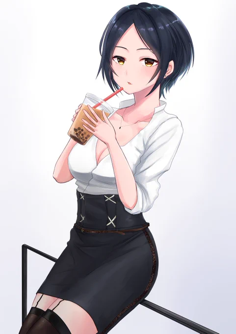 おはよう。今日はコーヒーがないけどタピオカだけでどうぞ…そして、あけましておめでとう。

#速水奏 