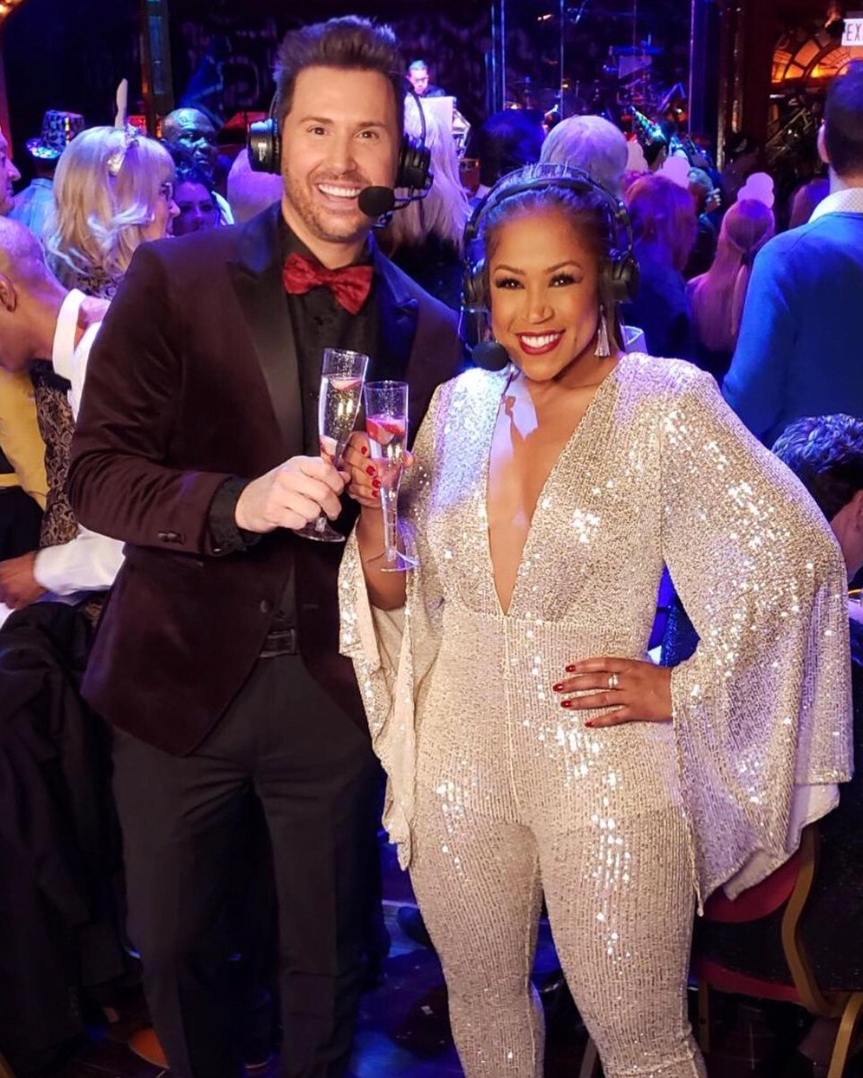 Fun watching my co-workers on NYE to ginormous numbers! Mrs. Doubtfire has nothing on Mark.  Boy can <a href="/CherylScottWX/">Cheryl Scott</a>  <a href="/TBrownABC7/">Terrell Brown</a> dance. I may have to see if I can join them next year :)
<a href="/RyanChiaverini/">Ryan Chiaverini</a> <a href="/valwarnertv/">Val Warner</a>
