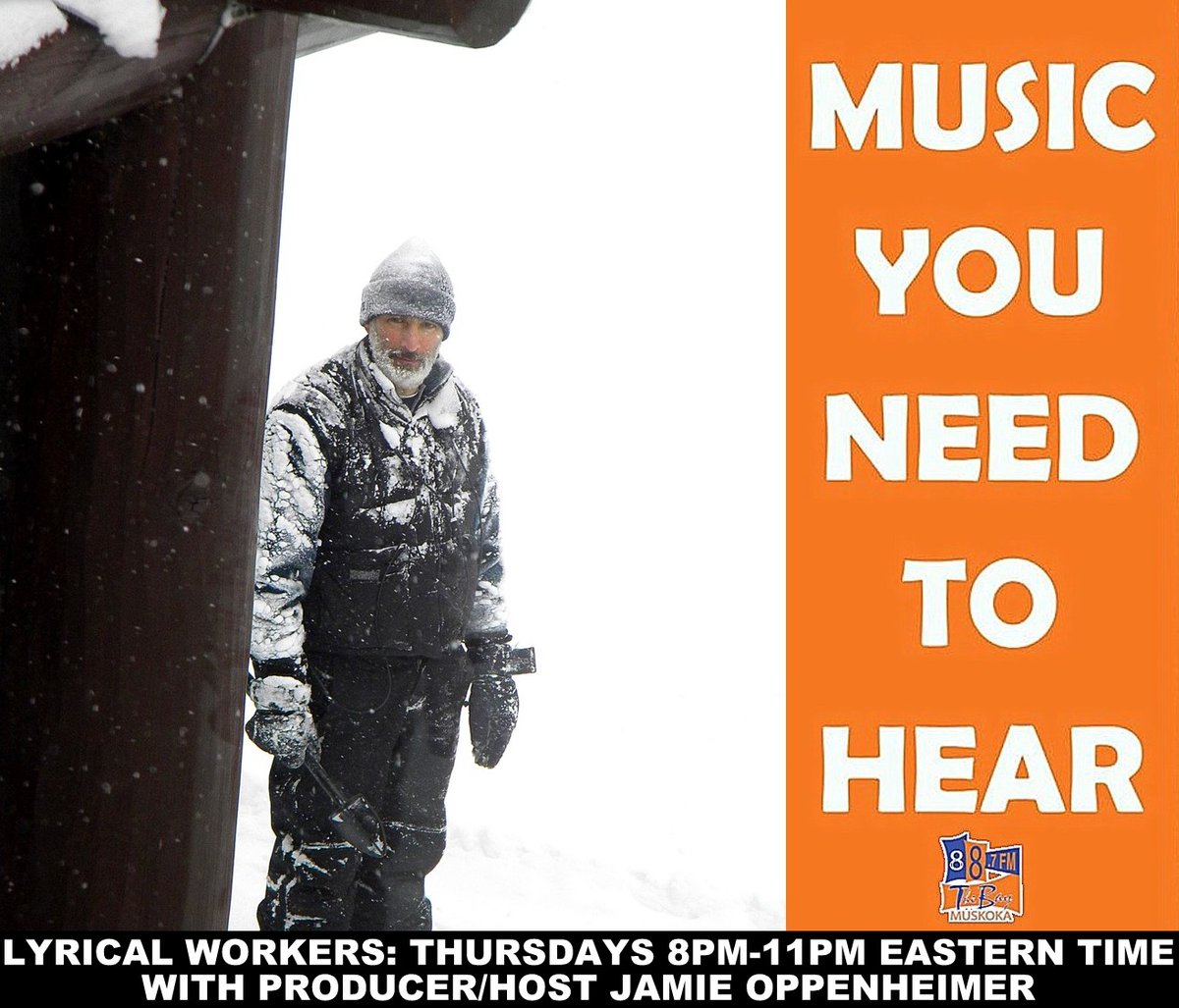 huntersbayradio's tweet photo. The award-winning LYRICAL WORKERS Show #250 is on-air & online TONIGHT 1-2-2020 & each THURSDAY 8-11pm ET w/ Host
@SongsByJamieOpp
on MUSKOKA'S LOCAL STATION https://t.co/aRBjVgKc6T #MusicYouNeedToHear #GotLocal #WeAreMuskoka #LyricalWorkers JamieOppenheimerSongwriter@gmail.com https://t.co/gsoEnppTdU