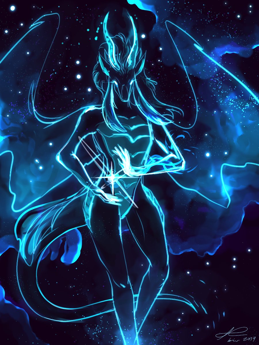 bioluminosity's tweet photo. glow sketch comms for Gemma + Necropupper! I love these space-themed OCs ☄️ https://t.co/TBifFGJ3uU