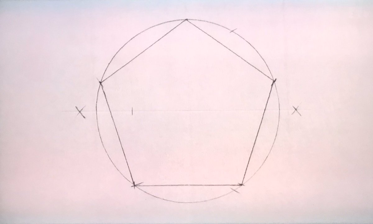 Rieco コンパスと定規だけで複雑な家紋を家紋を描く職人の技を数学で解説 家紋職人の基本 五角形描き方 デザインあ