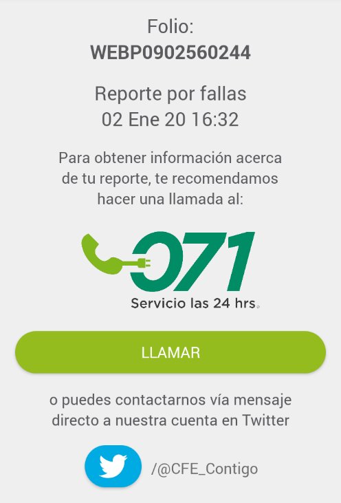 srtabicicletera's tweet photo. @CFE_Contigo buenas tardes desde antes de las 2pm no contamos con servicio de electricidad, hice el reporte desde las 4:30 pm https://t.co/bTPt8nimR3