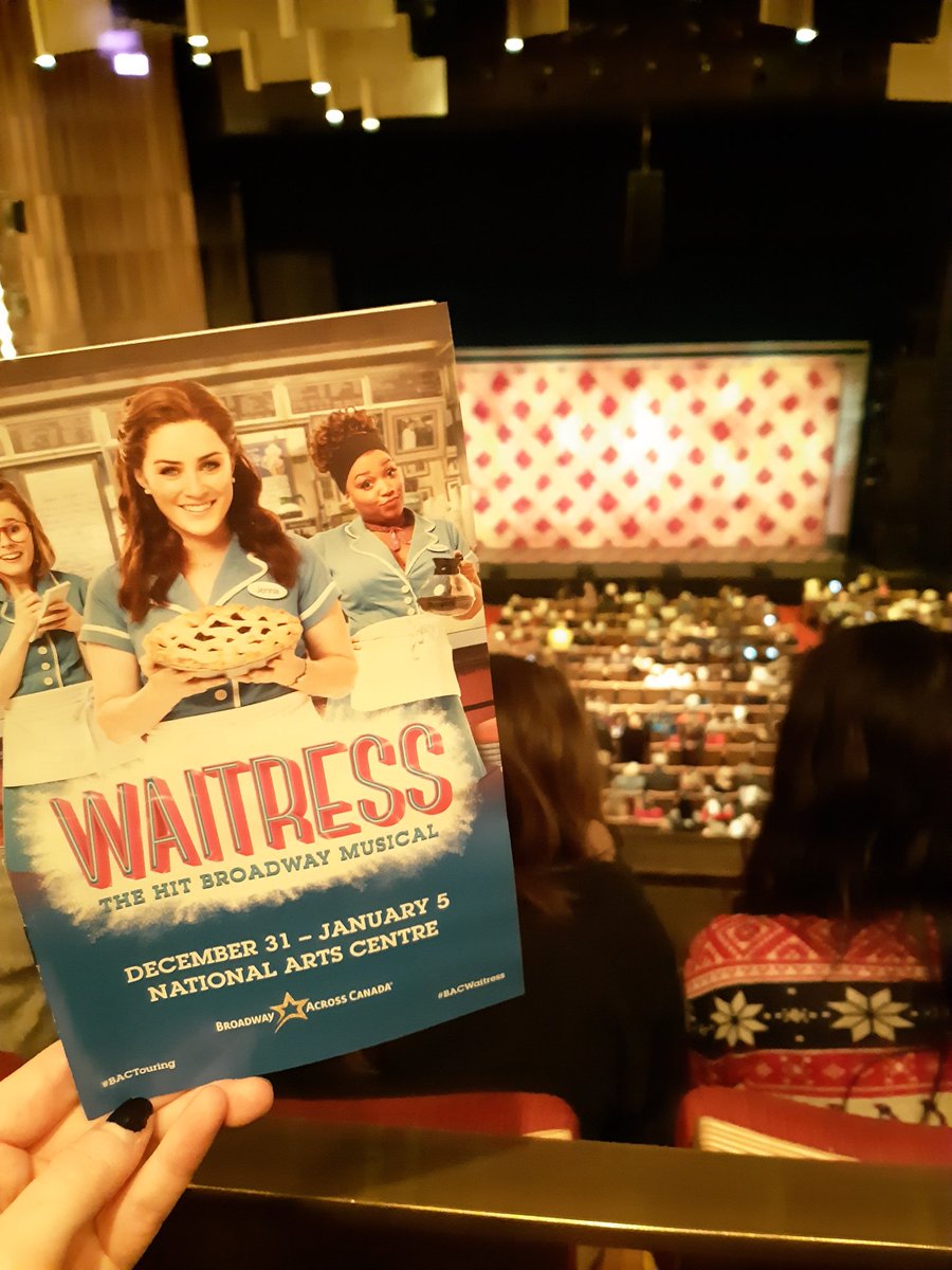 S_Lockyer's tweet photo. Gotta love musicals! Second show of four with @paulinapisa. #BACTouring #BACWaitress @WaitressMusical @BACTouring https://t.co/2ROV6MBVWO