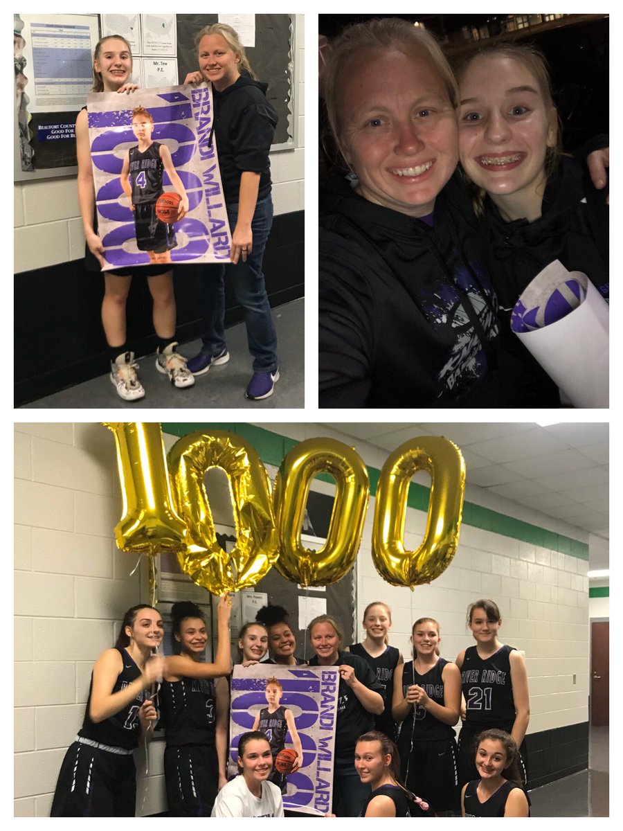 Good start to our tournament in Bluffton, SC! <a href="/brandi_willard/">Brandi☁️</a> hit her thousandth point by sinking her first two free throws (redemption😂). Congrats kiddo, very proud of you!!! Now let’s keep it going!! <a href="/rrhsknights/">River Ridge Knights</a> @RodneyHomeTeam