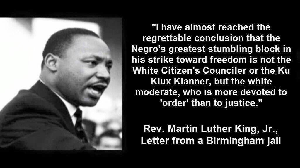 But, then again, in Dr. King’s famous quote from his letter from Birmingham Jail, I do not think it one bit of a stretch of imagination to see that Eisenhower and white moderates like him were among the people MLK had in mind in this scathing rebuke: