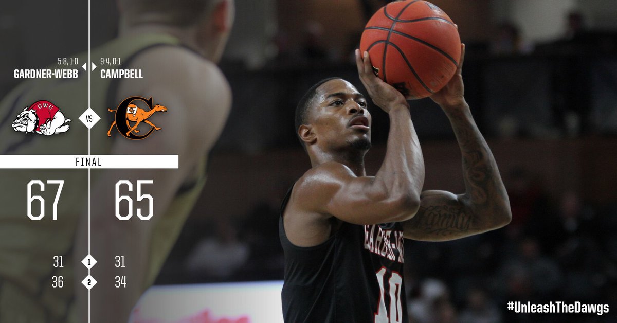 Gardner-Webb Men's Basketball (@gwu_mbk) on Twitter photo DOGS WIN!!! Nate Johnson nets 17 in return to deliver <a href="/GWU_MBK/">Gardner-Webb Men's Basketball</a> to a 67-65 win at Campbell!! #UnleashTheDawgs DOGS WIN!!! Nate Johnson nets 17 in return to deliver <a href="/GWU_MBK/">Gardner-Webb Men's Basketball</a> to a 67-65 win at Campbell!! #UnleashTheDawgs