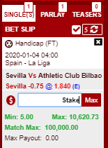 ACdn88's tweet image. 🕑 1/4/2020 04:00 (GMT+8)
⚽️ Spanish La Liga -- Sevilla VS Athletic Bilbao
✅ Sevilla -0.75 @ 1.84

📩 DM me et obtenez un FREEBET de 50 €!

#TeamParieur #TeamParieurs