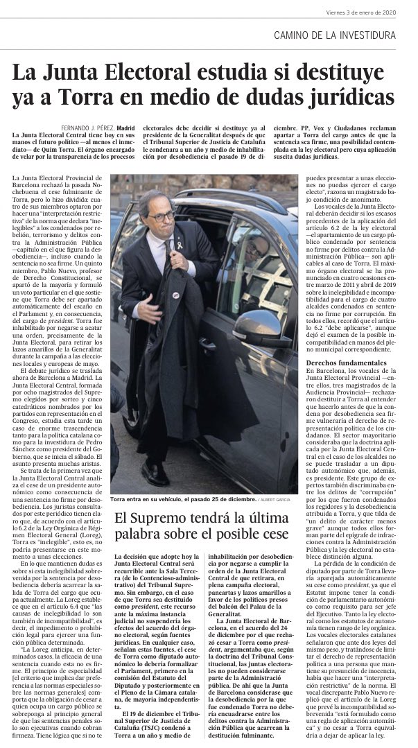 Junta Electoral y de las JONS.