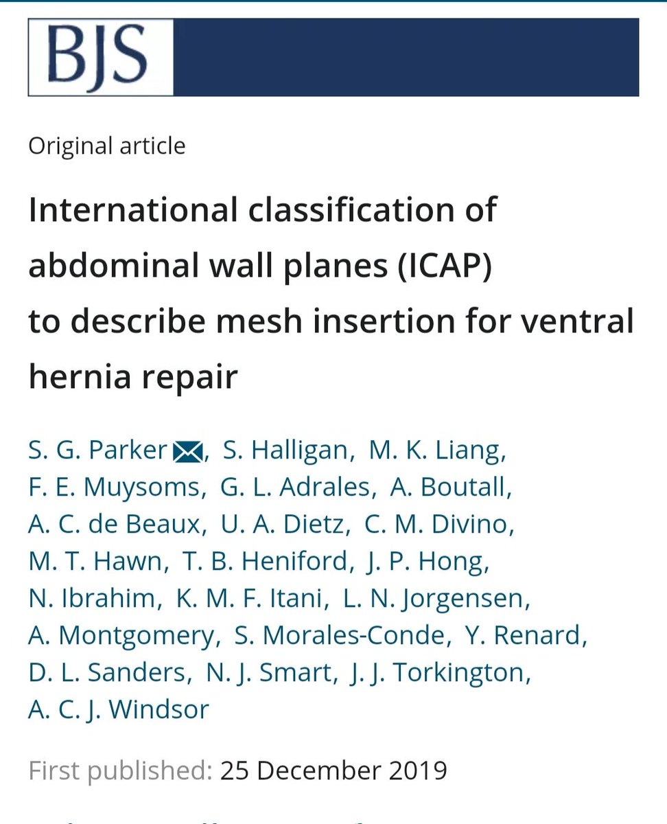 Eurohernias T Co Dsf1xpvbsc International Classification Of Abdominal Wall Planes Icap To Describe Mesh Insertion For Vhr Herniasurgery Some4surgery Some4hernia T Co Muek57vbum