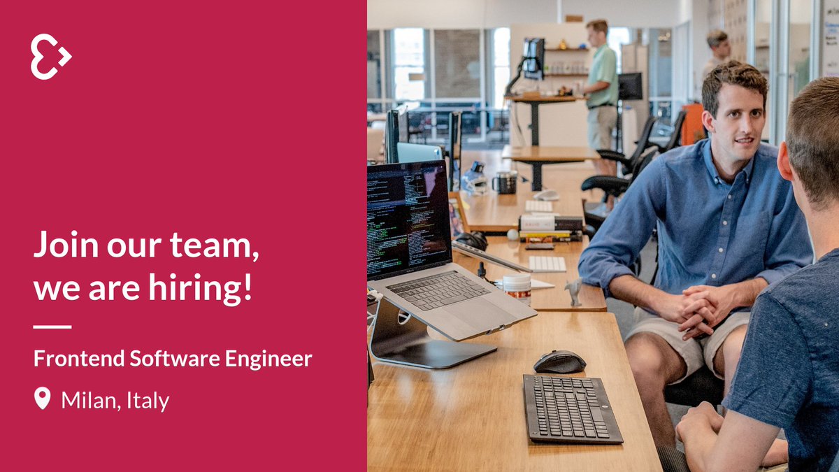 empatica's tweet image. We are looking for a #FrontendSoftwareEngineer for our #Milan office. They will be responsible for building and extending the frontend of our customer facing web applications. Apply now if this sounds like the position for you! bit.ly/2MpM6Yu