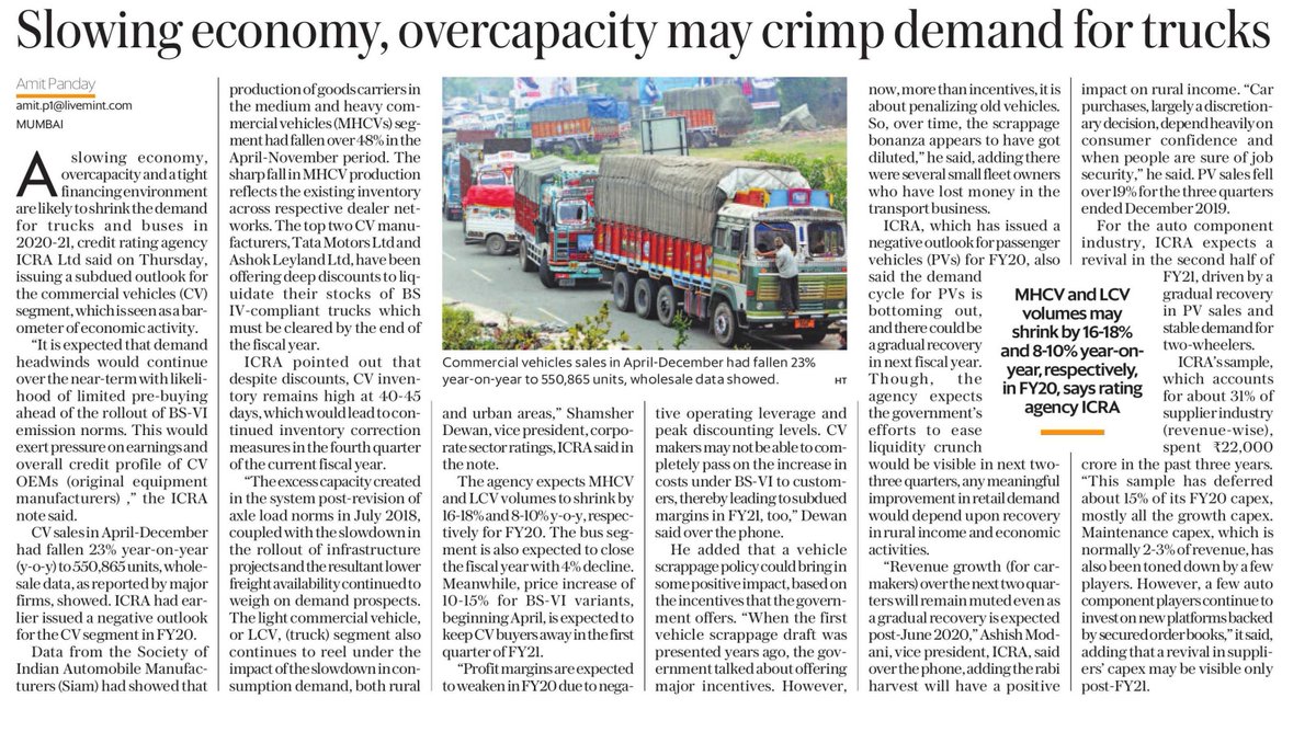 ICRALimited's tweet photo. ICRA’s outlook for automobile industry mixed, key segments have varied outlook specific to prevailing industry dynamics.

#ICRAinNews #AutomobileIndustry #AutoOutlook #OEM

@livemint 
 
@amitspeakshere https://t.co/pSfP1H8S17
