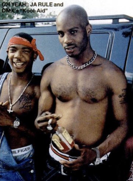 Ja Rule and DMX w/ his “kool-aid” photographed by Monique Bunn