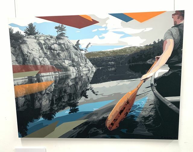 Killarney Reflections by <a href="/dgrieves/">Daniel Grieves</a> (Canada)⁠
Aerosol on Canvas⁠
“Killarney Reflections captures a calm morning paddle entering the backcountry of Killarney Provincial Park. The imposing rock face and distance hills reflect in the water as the canoe p… ift.tt/36iAL2Q