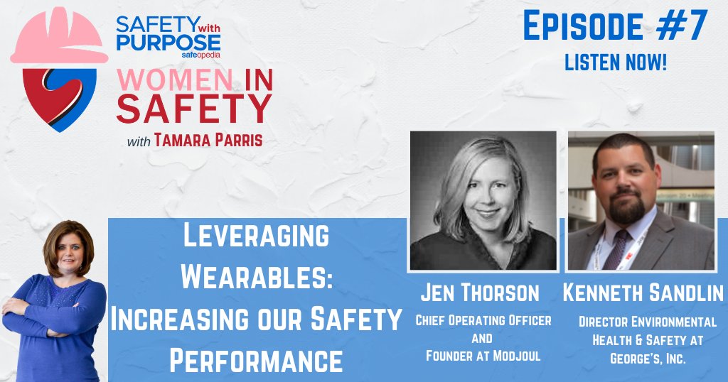 safeopedia's tweet photo. How would you use wearables with your workforce? Join us as we talk to Jen Thorson & Kenneth Sandlin about using wearable devices in our companies and how they can increase our safety performance. Listen: https://t.co/DXTNImKcVK #womeninsafety #WomeninBusiness #safetywithpurpose https://t.co/E4VFT4SpAZ