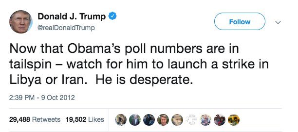 1_love22's tweet photo. @itsJeffTiedrich Trump's impeachment and poll numbers are in a tailspin.... He is desperate. https://t.co/qSJBcIS98k