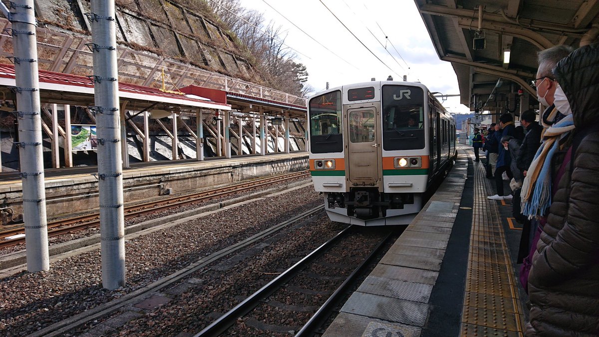 275きろぼると 3本目 上越線 1732m 普通 水上行き もちろん水上での乗り換えを考えた位置で乗車